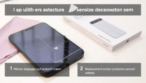Gebarsten screenprotector repareren: stappenplan